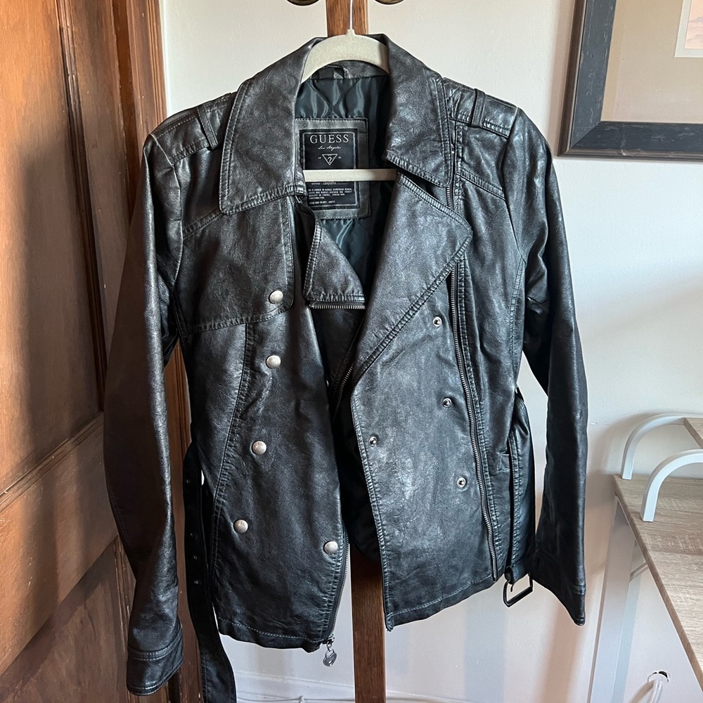 Vintage Guess leather jacket